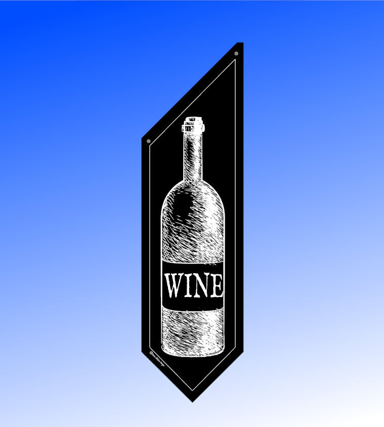 WINE STORE flags * Four designs * double sided * heavy weight canvas * pole & bracket included * Wine Tasting * corkscrew