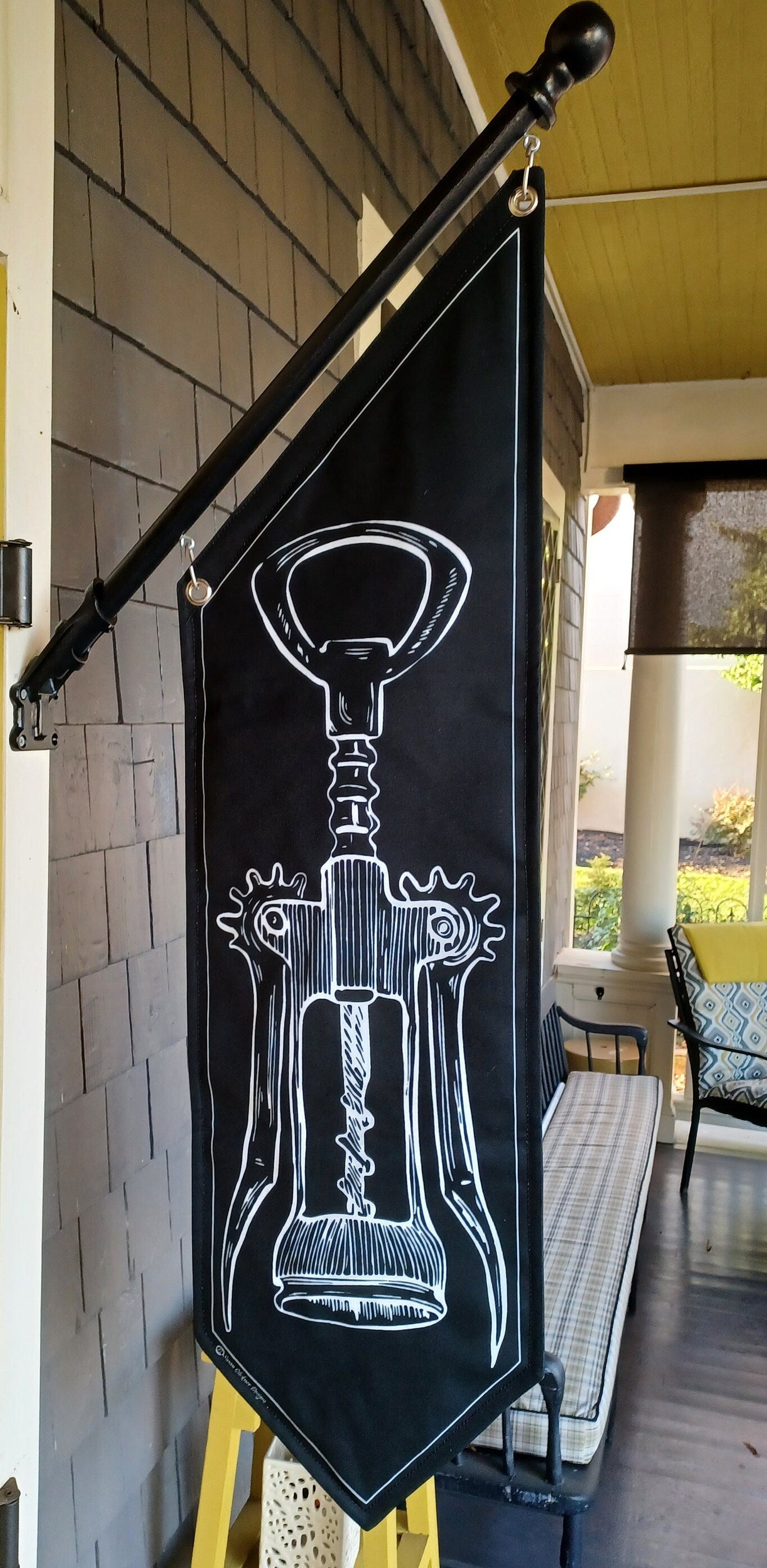 WINE STORE flags * Four designs * double sided * heavy weight canvas * pole & bracket included * Wine Tasting * corkscrew