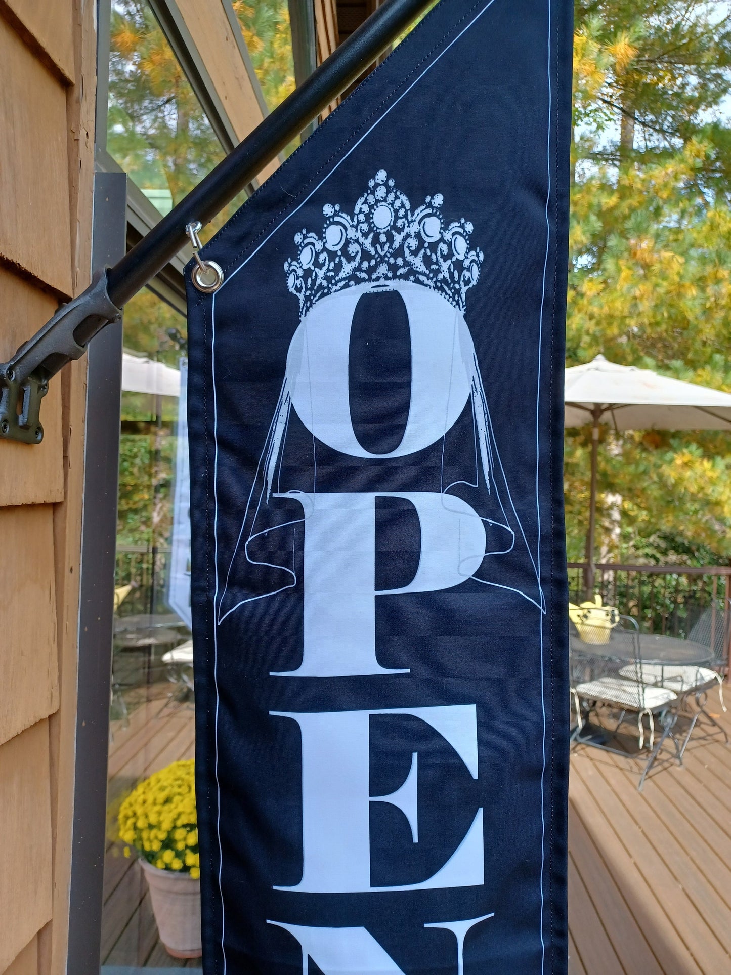BRIDAL and TUXEDO WEDDING flags * Two designs * double sided * heavy weight canvas * pole & bracket included *Bridal shop