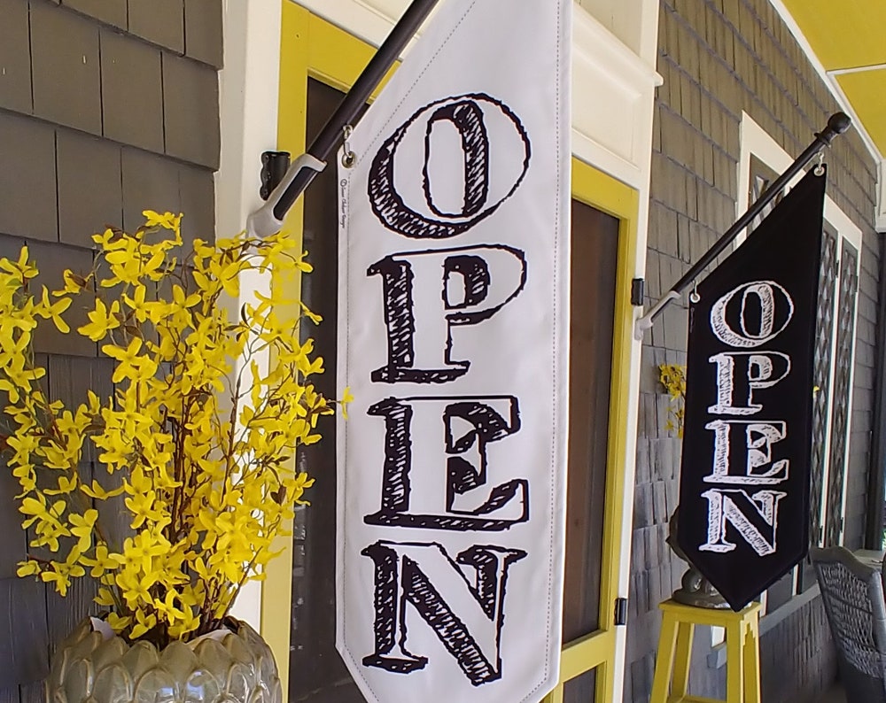 CHALKBOARD OPEN Flag