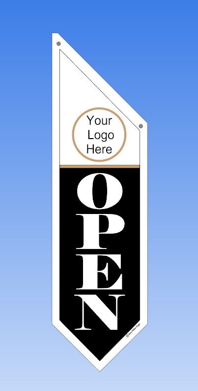 CUSTOM LOGO FLAG * choice of style color fonts * all hardware included